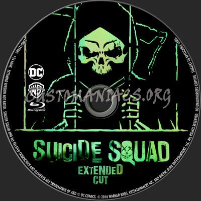 Suicide Squad blu-ray label