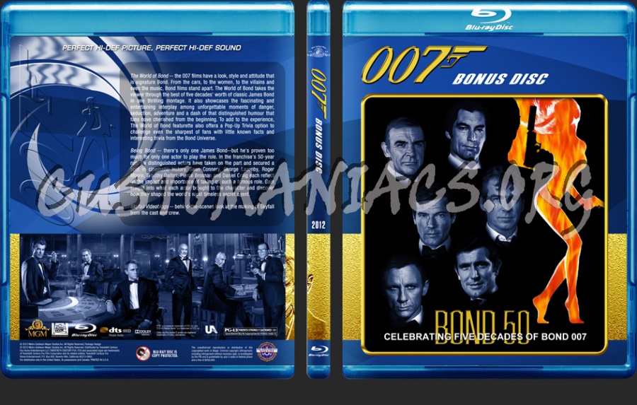 James Bond - 50th Anniversary Edition (21 - 24) blu-ray cover