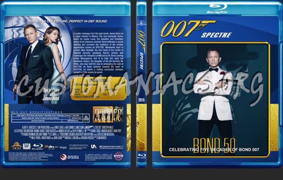 James Bond - 50th Anniversary Edition (21 - 24) blu-ray cover