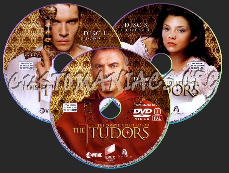 The Tudors Season 1 dvd label