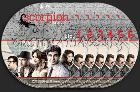 Scorpion - Season 3 dvd label