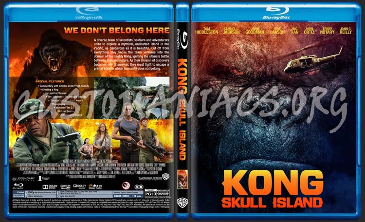 Kong: Skull Island blu-ray cover