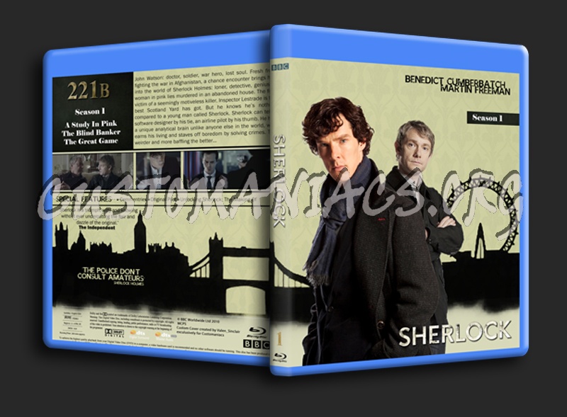 Sherlock Season 1 blu-ray cover