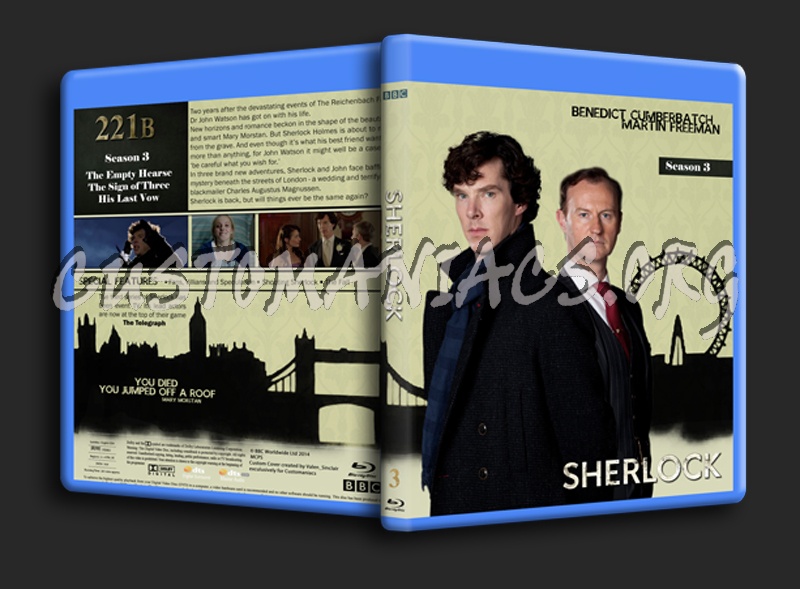 Sherlock Season 3 blu-ray cover