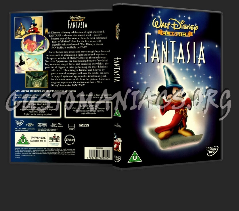 Fantasia: Disney dvd cover