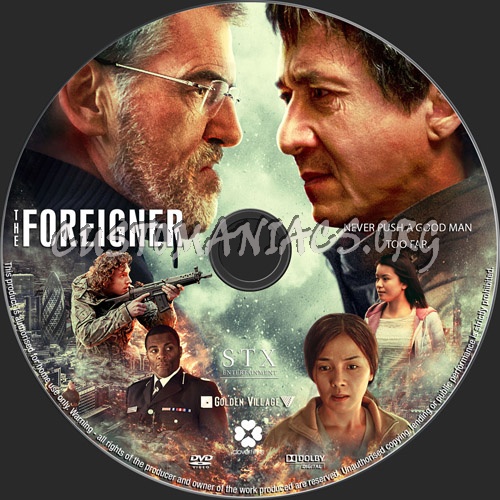 The Foreigner dvd label