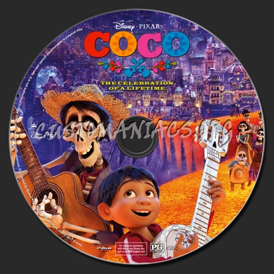 Coco 2D & 3D blu-ray label