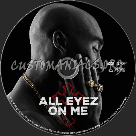 All Eyez on Me (2017) dvd label