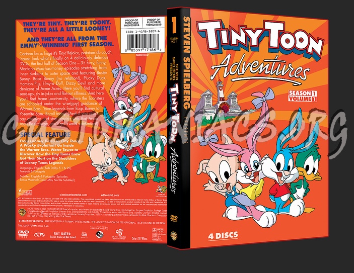 Tiny Toon Adventures dvd cover