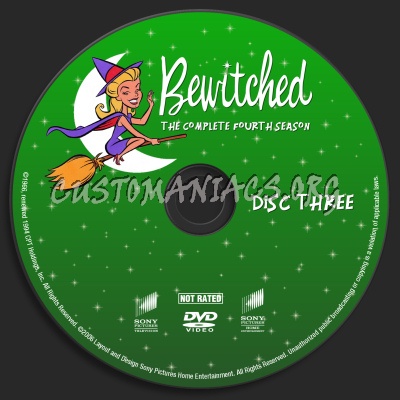 Bewitched Season Four dvd label