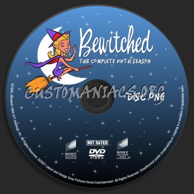 Bewitched Season Five dvd label