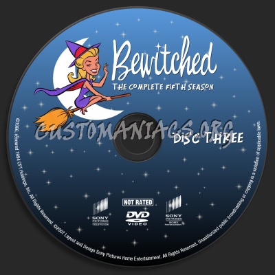 Bewitched Season Five dvd label