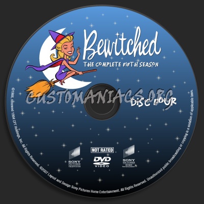 Bewitched Season Five dvd label