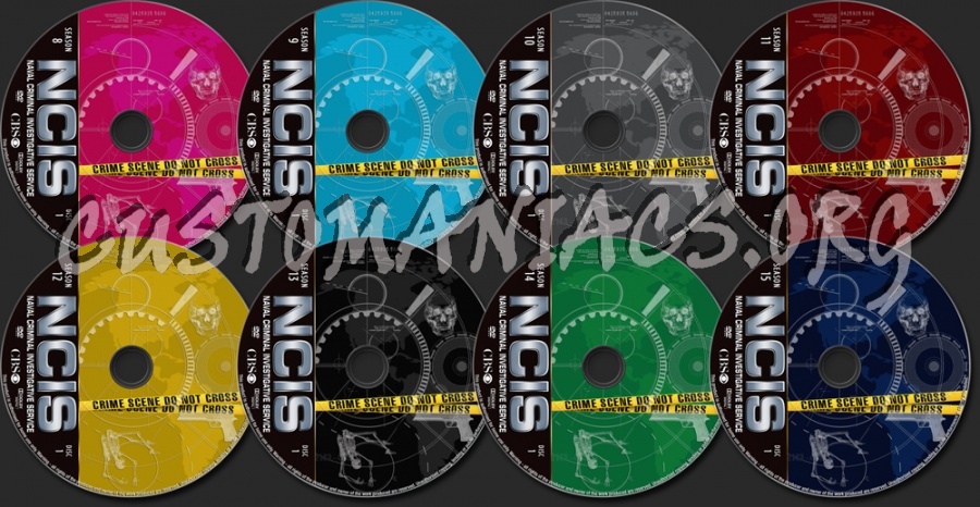 NCIS Seasons 1-15 dvd label