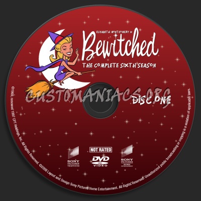 Bewitched Season Six dvd label