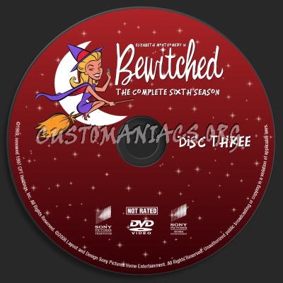 Bewitched Season Six dvd label