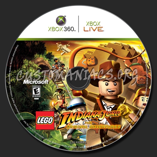 Lego - Indiana Jones - The Original Adventures dvd label