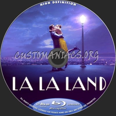 La La Land blu-ray label