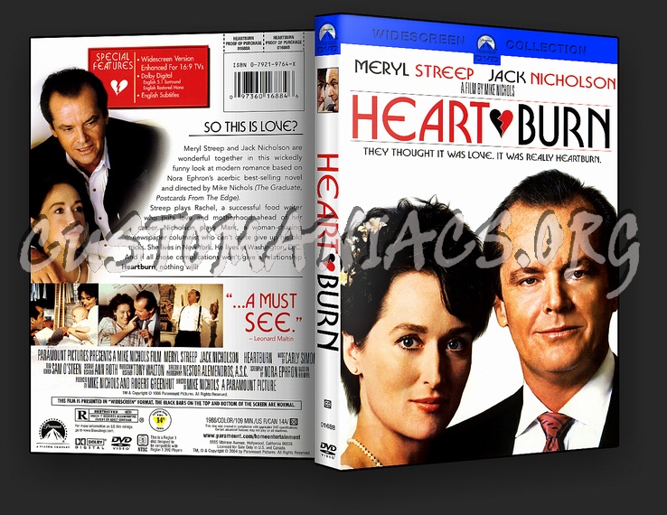 Heartburn dvd cover