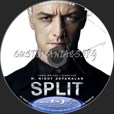 Split blu-ray label