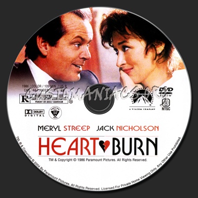 Heartburn dvd label