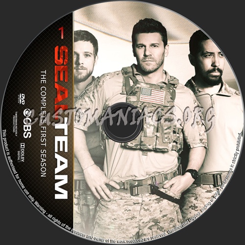 Seal Team Season 1 dvd label