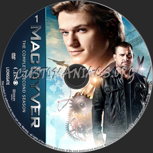 MacGyver Season 2 dvd label