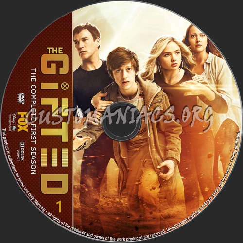The Gifted Season 1 dvd label