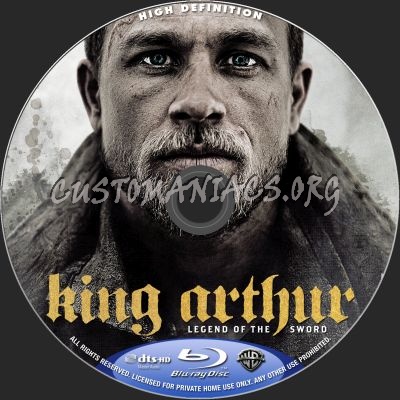 King Arthur - Legend Of The Sword blu-ray label