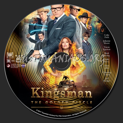 Kingsman: The Golden Circle dvd label