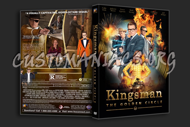 Kingsman: The Golden Circle dvd cover