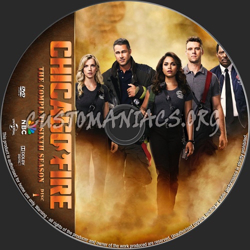 Chicago Fire Season 6 dvd label