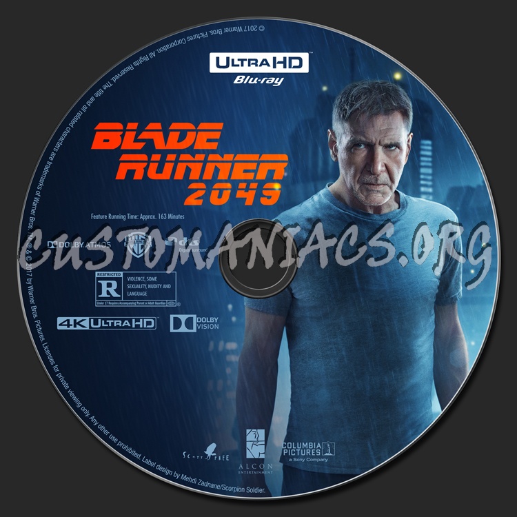 Blade Runner 2049 (2D/3D/4K) blu-ray label