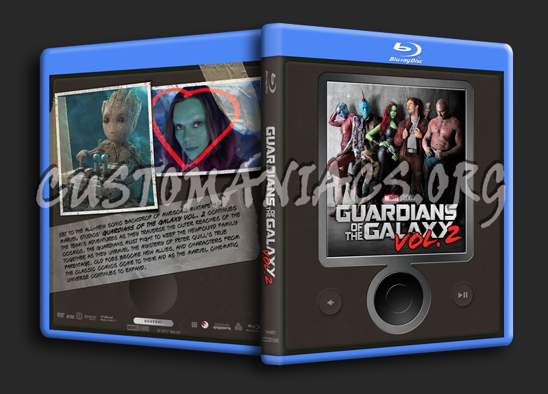 Guardians Of The Galaxy vol. 2 blu-ray cover