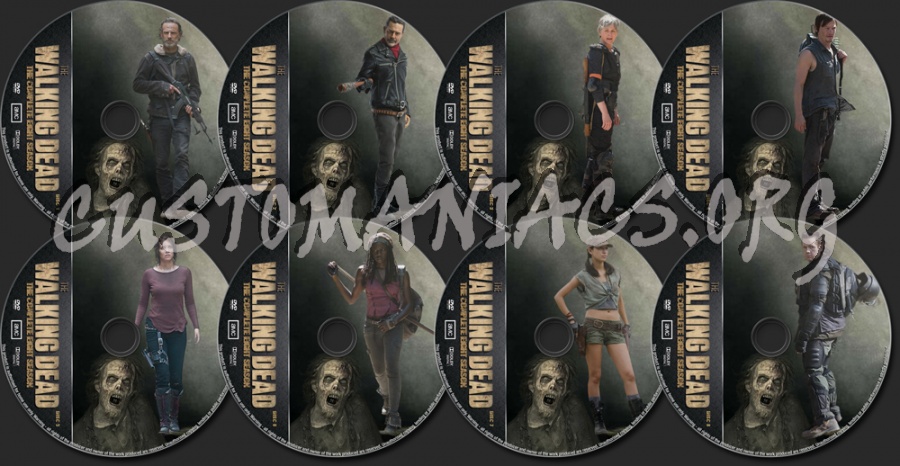 The Walking Dead Season 8 dvd label