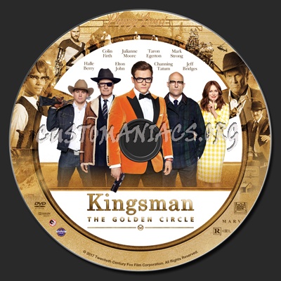 Kingsman: The Golden Circle dvd label