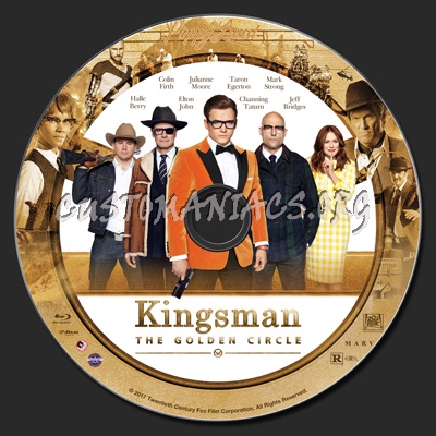 Kingsman: The Golden Circle blu-ray label