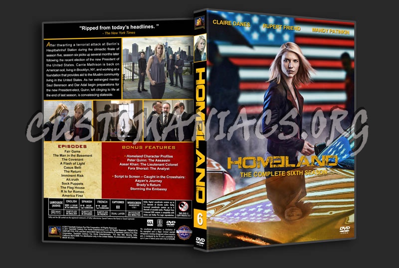 Homeland - Season 6 dvd cover