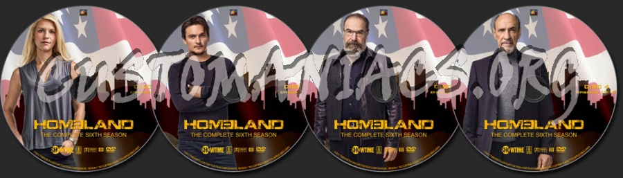 Homeland - Season 6 dvd label