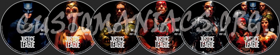 Justice League (2017) dvd label
