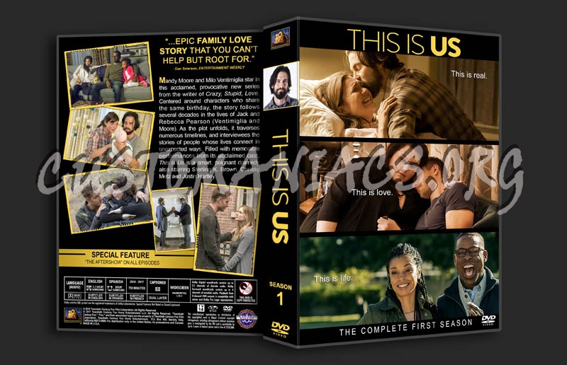 This Is Us - Season 1 dvd cover