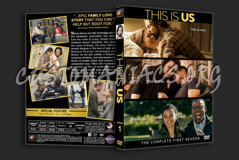 This Is Us - Season 1 dvd cover
