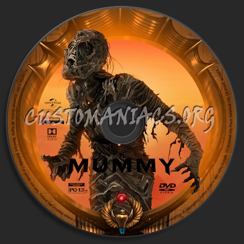 The Mummy (2017) dvd label