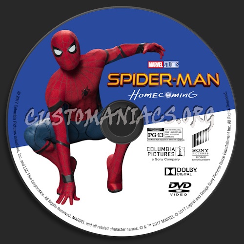 Spider-Man: Homecoming dvd label