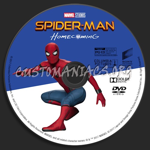 Spider-Man: Homecoming dvd label