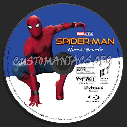 Spider-Man: Homecoming (Blu-ray + 3D) blu-ray label