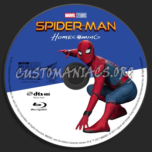 Spider-Man: Homecoming (Blu-ray + 3D) blu-ray label