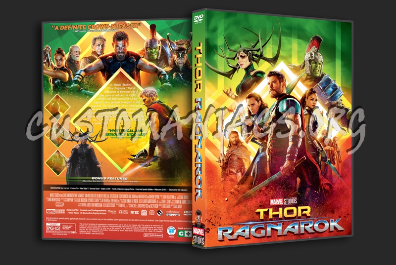 Thor: Ragnarok dvd cover