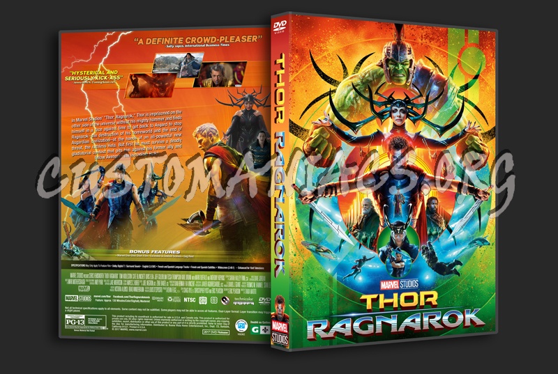 Thor: Ragnarok dvd cover