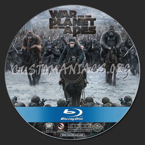 War for the Planet of the Apes blu-ray label